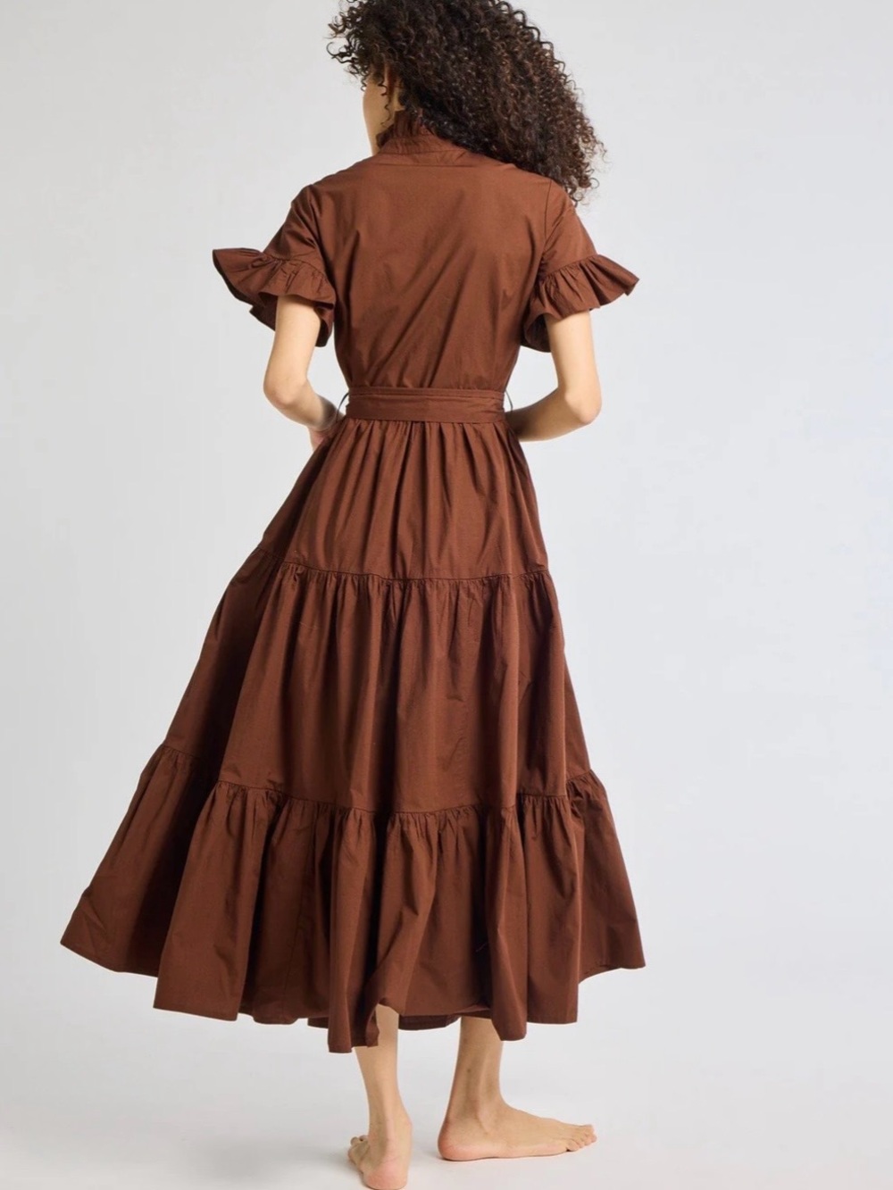 Mille Victoria dress in chocolate - Picture 6 of 13